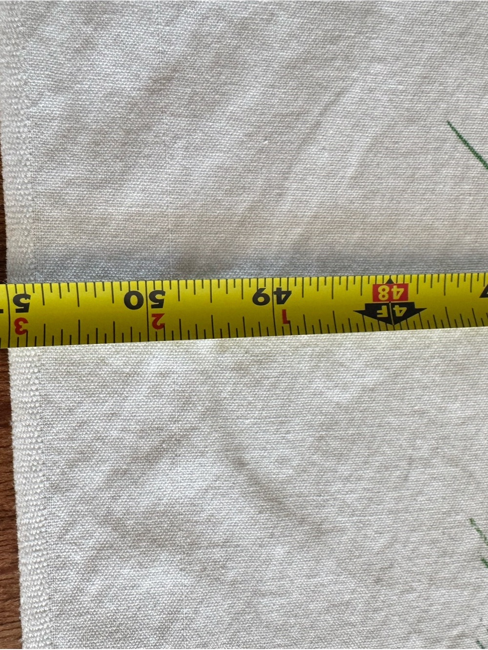 Vintage 1950’s Simtex Tablecloth Pine Cone Evergreen MCM 51” X 46” Tagged - Picture 8 of 11